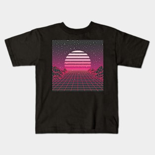 Synthwave sun Kids T-Shirt